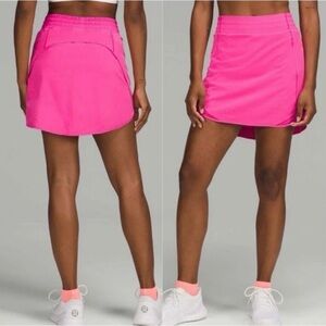Lululemon Hotty Hot High-Rise Skirt Sonic Pink Size 8 Running Athletic Skort